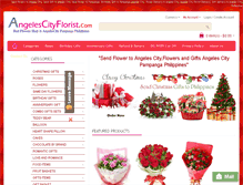 Tablet Screenshot of angelescityflorist.com